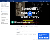 Bernoulli's equation of total energy