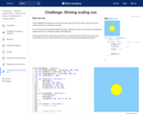 Challenge: Shining scaling sun