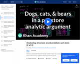 Dogs cats and bears in a pet store analytic argument