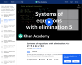 Example 3: Solving systems by elimination