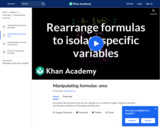 Rearrange formulas to isolate specific variables