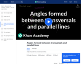 Angles formed between transversals and parallel lines