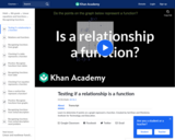 Testing if a relationship is a function