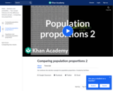 Comparing Population Proportions 2