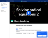 Solving Radical Equations 2