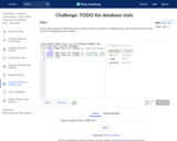 Challenge: TODO list database stats