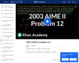 2003 AIME II Problem 12