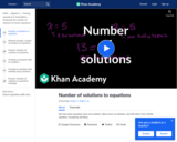 Number of solutions to linear equations