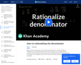 How to Rationalize a Denominator