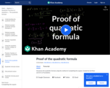 Proof of Quadratic Formula