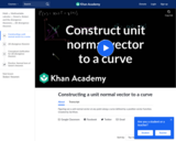 Constructing a unit normal vector to a curve
