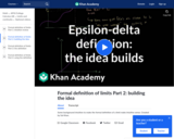 Building the idea of epsilon-delta definition