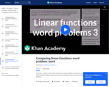Comparing linear functions applications 3