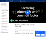 Example 1: Factoring trinomials with a common factor