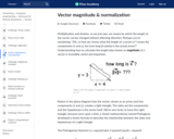 Vector magnitude & normalization