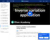 Inverse Variation Application