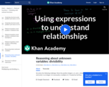 Using expressions to understand relationships