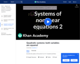 Systems of nonlinear equations 2