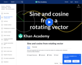 Sine and cosine from rotating vector