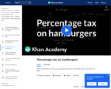 Percentage Tax on Hamburgers