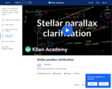 Stellar Parallax Clarification