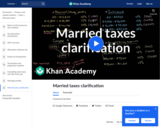 Married taxes clarification