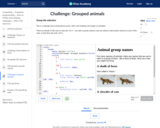 Challenge: Grouped animals