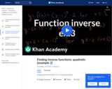 Function Inverses Example 3