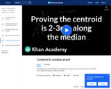 Proving that the Centroid is 2-3rds along the Median