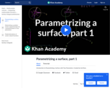 Introduction to Parametrizing a Surface with Two Parameters