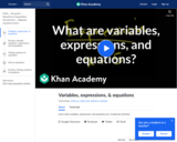 Variables Expressions and Equations