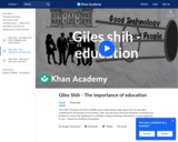 Giles Shih - The importance of education