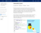Interactive scenes
