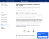 Sign convention for passive components and sources