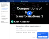 Compositions of Linear Transformations 1