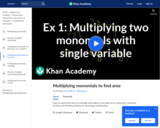 Multiplying Monomials