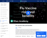 Flu Vaccine Risks and Benefits