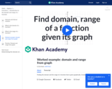 Domain and range from graphs