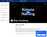 Ketone Naming