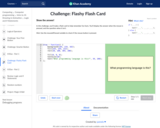 Challenge: Flashy Flash Card
