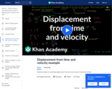 Displacement from Time and Velocity Example