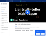 Liar Truth-teller Brain Teaser