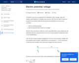 Electric potential, voltage