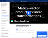 Matrix Vector Products as Linear Transformations