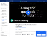 Example 3: Using the quadratic formula