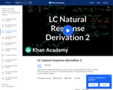 LC natural response derivation 2