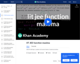 IIT JEE Function Maxima