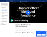 Doppler effect formula for observed frequency