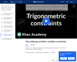 IIT JEE Trigonometric Constraints