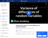 Variance of Differences of Random Variables